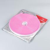Лента герметичная AURORA-PS-A120-12x6mm 24V Pink (10 W/m, IP65, 2835, 5m) (Arlight, Силикон)