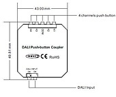 INTELLIGENT ARLIGHT Конвертер DALI-309-4-D2-IN (DALI-BUS, Free purpose) (IARL, Пластик)