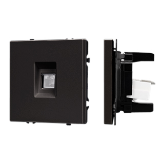 Механизм компьютерной розетки SCT-NOBE-MPC1-SFPL-BK (RJ-45, CAT6) (Arlight, -)
