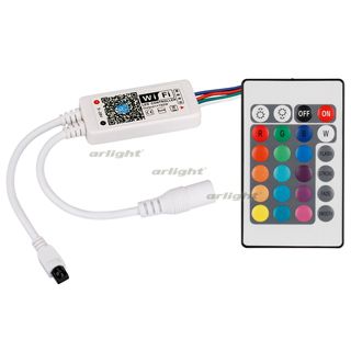 Контроллер LN-WIFI-IR24B-2 (12V, 96W, ПДУ 24кн, RGBW) (ARL, IP20 Пластик, 1 год)