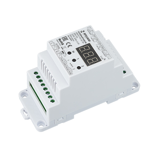 062077 INTELLIGENT ARLIGHT Релейный модуль SMART-702-82-2G-DRO-PS (230V, 2x8A, 2.4G) DIN-рейка (IARL, IP20 Пластик, 5 лет)