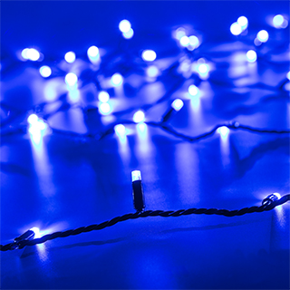025802 Светодиодная гирлянда ARD-STRING-CLASSIC-10000-BLACK-100LED-STD BLUE (230V, 7W) (Ardecoled, IP65)