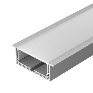 Профиль с экраном SL-LINIA88-F-2500 ANOD+OPAL (Arlight, Алюминий)