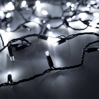 031651 Светодиодная гирлянда ARD-STRING-CLASSIC-1000-BLACK-100LED-PULSE White (230V, 7W) (Ardecoled, IP65)