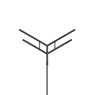 Кронштейн OXOR-SY4-3000x76-L1500 BLACK (Arlight, Сталь)