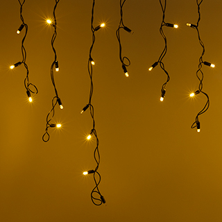 034915 Светодиодная гирлянда ARD-EDGE-CLASSIC-2400x600-BLACK-88LED-PULSE Warm (230V, 6W) (Ardecoled, IP65)