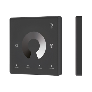 063525 INTELLIGENT ARLIGHT Сенсорная панель SMART-RF-801-11-1G-4SC-DIM черный (3V, 2.4G) накладная (IARL, IP20 Пластик, 5 лет)
