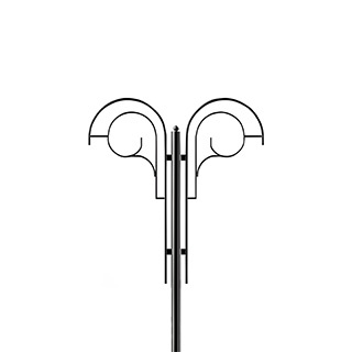 Кронштейн OXOR-SB2-2 BLACK  (Arlight, Сталь)