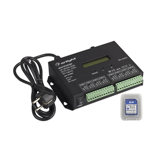 019859 Контроллер HX-803SA DMX (8192 pix, 220V, SD-карта) (Arlight, -)