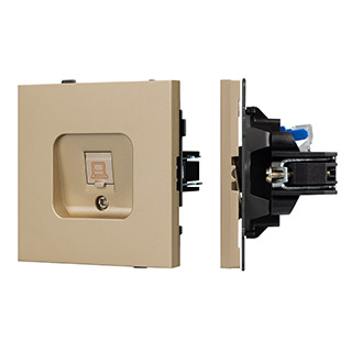 Механизм компьютерной розетки SCT-TENDO-MPC1-SFPL-GD (RJ-45, CAT6) (Arlight, -)