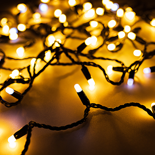 031208 Светодиодная гирлянда ARD-STRING-CLASSIC-10000-BLACK-100LED-MILK-FLASH Warm (230V, 7W) (Ardecoled, IP65)