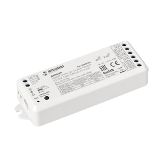 INTELLIGENT ARLIGHT Диммер SMART-PWM-102-72-MIX-PD-SUF (12-36V, 2x5A, TUYA Wi-Fi, 2.4G) (IARL, IP20 Пластик, 5 лет)