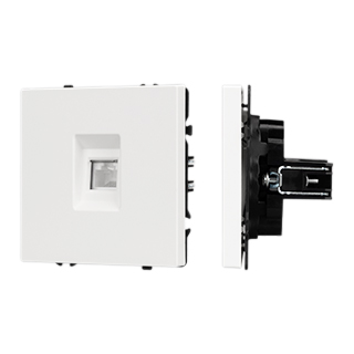 Механизм компьютерной розетки SCT-NOBE-MPC1-SFPL-WH (RJ-45, CAT6) (Arlight, -)