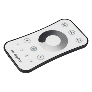 023033 Пульт SMART-R10-DIM (4 зоны, 2.4G) (Arlight, IP20 Пластик, 5 лет)