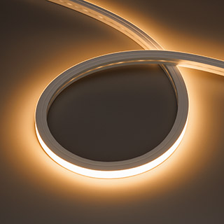 Лента герметичная HORIZON-3D-А120-12x12mm 24V Warm3000 (12 W/m, IP67, 5m, wire x1) (Arlight, Вывод боковой, 5 лет)