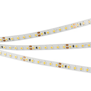 Лента RT-A120-8mm 24V Warm2700 (9.6 W/m, IP20, 3528, 50m) (Arlight, Открытый)