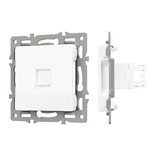 Механизм компьютерной розетки SCT-MPC1-PL-WH (RJ-45, CAT6) (Arlight, -)