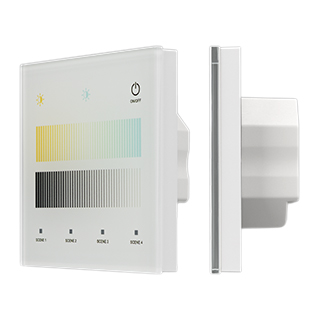 046563 INTELLIGENT ARLIGHT Сенсорная панель SMART-DALI-301-11-1G-4SC-DT8 Белая (230V, встраиваемая, 2.4G) (IARL, IP20 Пластик, 5 лет)