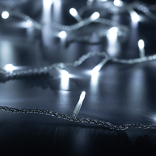 025752 Светодиодная гирлянда ARD-STRING-HOME-5000-CLEAR-50LED-FLASH WHITE (230V, 3.5W) (Ardecoled, IP20)