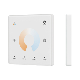 060186 INTELLIGENT ARLIGHT Сенсорная панель SMART-RF-801-11-1G-4SC-MIX белый (3V, 2.4G) накладная (IARL, IP20 Пластик, 5 лет)