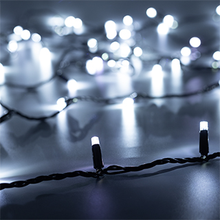 025796 Светодиодная гирлянда ARD-STRING-CLASSIC-10000-BLACK-100LED-STD WHITE (230V, 7W) (Ardecoled, IP65)