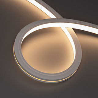 Лента герметичная MOONLIGHT-TOP-X280-16x16mm 24V Warm3000 (10 W/m, IP67, 0,5m, wire x1) (Arlight, Образец)