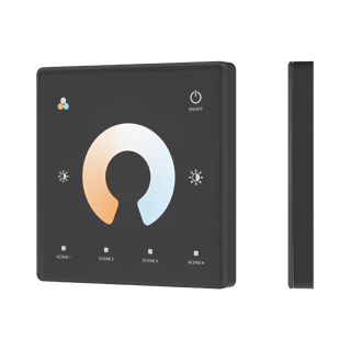 063526 INTELLIGENT ARLIGHT Сенсорная панель SMART-RF-801-11-1G-4SC-MIX черный (3V, 2.4G) накладная (IARL, IP20 Пластик, 5 лет)