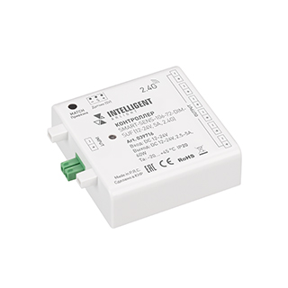 039716 INTELLIGENT ARLIGHT Контроллер SMART-SENS-106-72-DIM-SUF (12-24V, 5A, 2.4G) (IARL, IP20 Пластик, 5 лет)