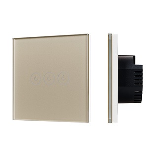 Выключатель сенсорный SWT-OMALI-S03-ZB-GD (250V, 10A, Zigbee) (Arlight, Стекло)