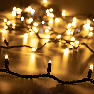 025825 Светодиодная гирлянда ARD-STRING-PRO-10000-BLACK-100LED-FLASH WARM (230V, 7W) (Ardecoled, IP65)