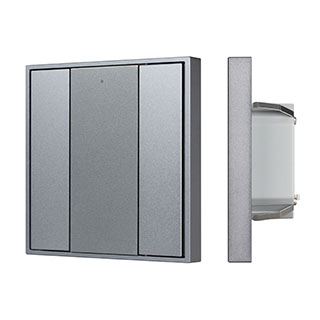 048221 INTELLIGENT ARLIGHT Кнопочная панель DALI-201-23-2K-D2-IN Silver (BUS, Frame) (IARL, IP20 Металл, 3 года)
