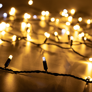 025795 Светодиодная гирлянда ARD-STRING-CLASSIC-10000-BLACK-100LED-FLASH WARM (230V, 7W) (Ardecoled, IP65)