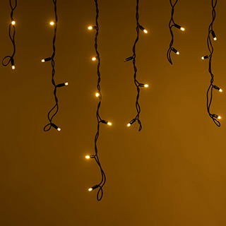 Светодиодная гирлянда ARD-EDGE-PRO-4000x600-BLACK-128LED-FLASH Warm/Warm (230V, 8W) (Ardecoled, IP65)