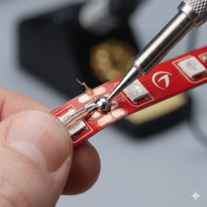 Пайка светодиодной ленты и разъемов