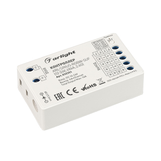 032351 Контроллер ARL-SIRIUS-RGBW-SUF (12-24V, 4x4A, 2.4G) (Arlight, IP20 Пластик, 3 года)