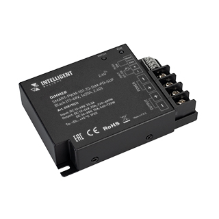 INTELLIGENT ARLIGHT Диммер SMART-PWM-101-73-DIM-PD-SUF Black (12-48V, 1x20A, 2.4G) (IARL, IP20 Металл, 5 лет)