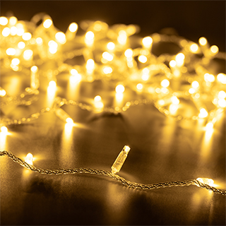 025780 Светодиодная гирлянда ARD-STRING-CLASSIC-10000-CLEAR-100LED-FLASH WARM (230V, 7W) (Ardecoled, IP65)