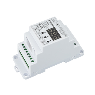 028422(1) INTELLIGENT ARLIGHT Диммер SMART-DALI-104-62-ADDR-RGBW-DT6/DT8-PD-DIN White (12-48V, 4x5А)  (IARL, IP20 Пластик, 5 лет)