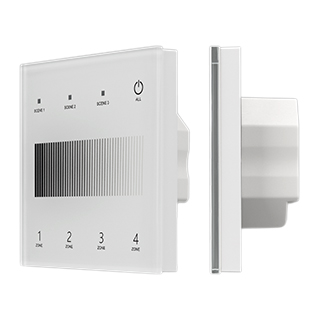 060790 INTELLIGENT ARLIGHT Сенсорная панель SMART-DALI-301-11-4G-3SC-DT6 Белая (230V, встраиваемая, 2.4G) (IARL, IP20 Пластик, 5 лет)