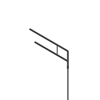 Кронштейн OXOR-SG2-1300x76-L1500 BLACK (Arlight, Сталь)