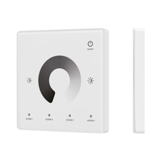 050421 INTELLIGENT ARLIGHT Сенсорная панель SMART-RF-801-11-1G-4SC-DIM белый (3V, 2.4G) накладная (IARL, IP20 Пластик, 5 лет)