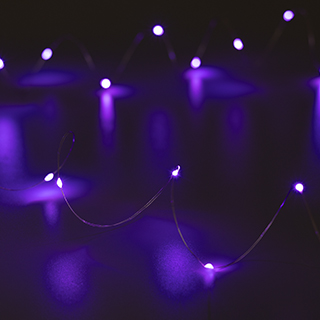 048697 Светодиодная гирлянда ARD-DEW-HOME-2000-CLEAR-20LED-STD Purple (1.5V, Battery Pack, Cork) (Ardecoled, IP20)