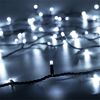 025827 Светодиодная гирлянда ARD-STRING-PRO-10000-BLACK-100LED-FLASH WHITE (230V, 7W) (Ardecoled, IP65)