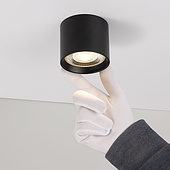 Светильник SP-DICE-R77-10W Warm3000 (BK, 24 deg, 230V) (Arlight, IP54 Металл, 5 лет)