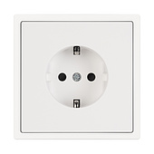 054276 Механизм электрической розетки SCT-NOBE-MEU1-SFPL-WH (230V, 16A) (Arlight, Белый кварц)