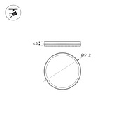 Фильтр LGD-ARTIFACT-UV-LENS-R49 (BK) (Arlight, Металл)