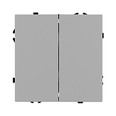 Механизм выключателя двухклавишный непроходной SWT-NOBE-MK02-SFPL-IS (230V, 10A) (Arlight, -)