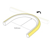 Лента герметичная MOONLIGHT-TOP-X320-11x7mm 24V Warm3000 (10 W/m, IP65, CSP, 5m, wire x2) (Arlight, Силикон)