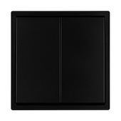 054067 Механизм выключателя двухклавишный проходной SWT-TENDO-MKP2-PL-BK (230V, 10A) (Arlight, Черный)