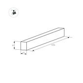 Трек MAG-TRACK-4563-1000 (BK) (Arlight, IP20 Металл, 3 года)